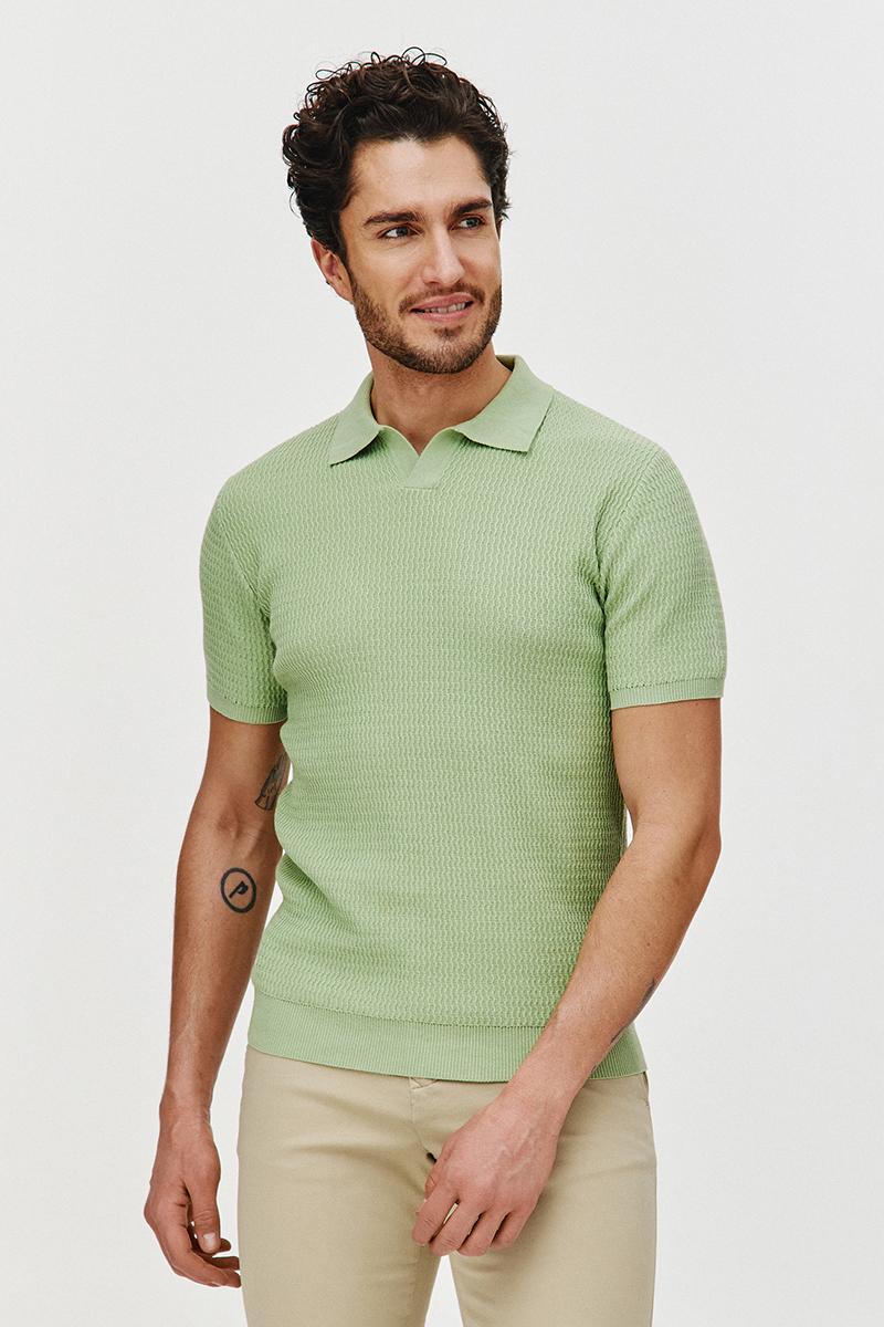 POLO DZIANINOWE WESO ZIELONE