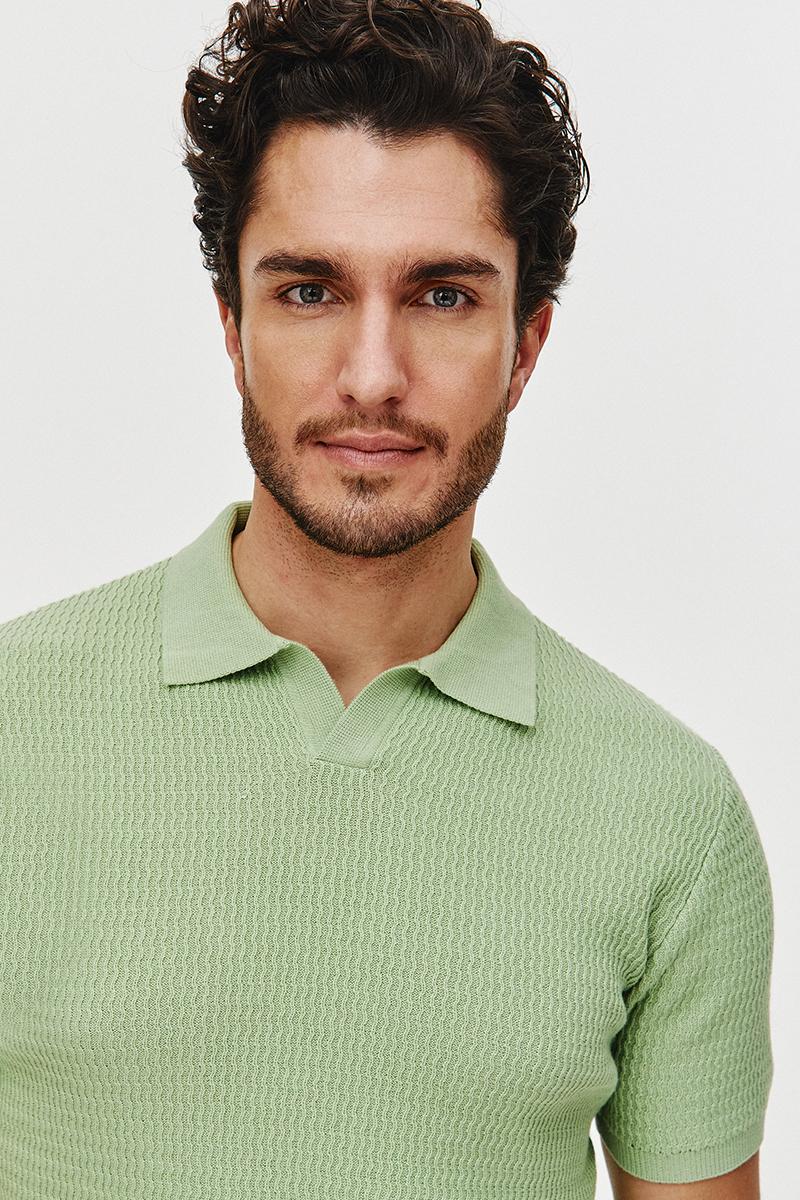 POLO DZIANINOWE WESO ZIELONE