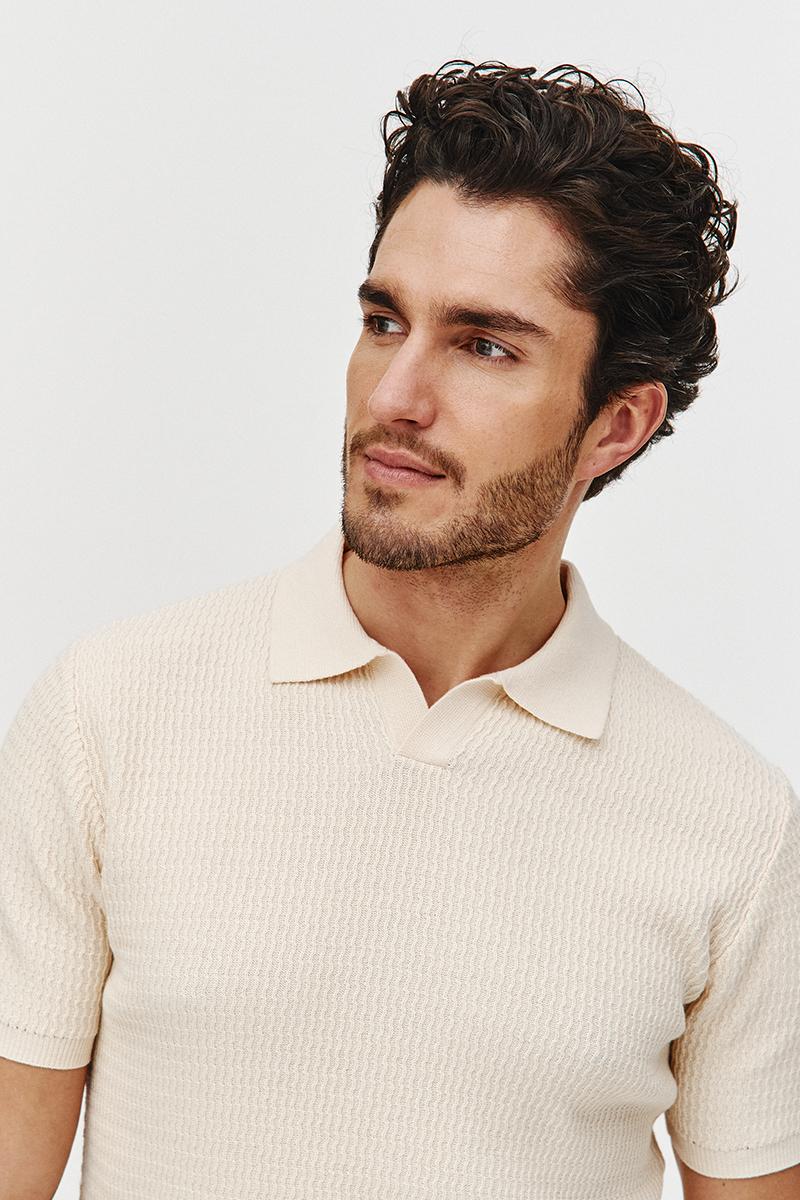 POLO DZIANINOWE WESO JASNY ŻÓŁTY