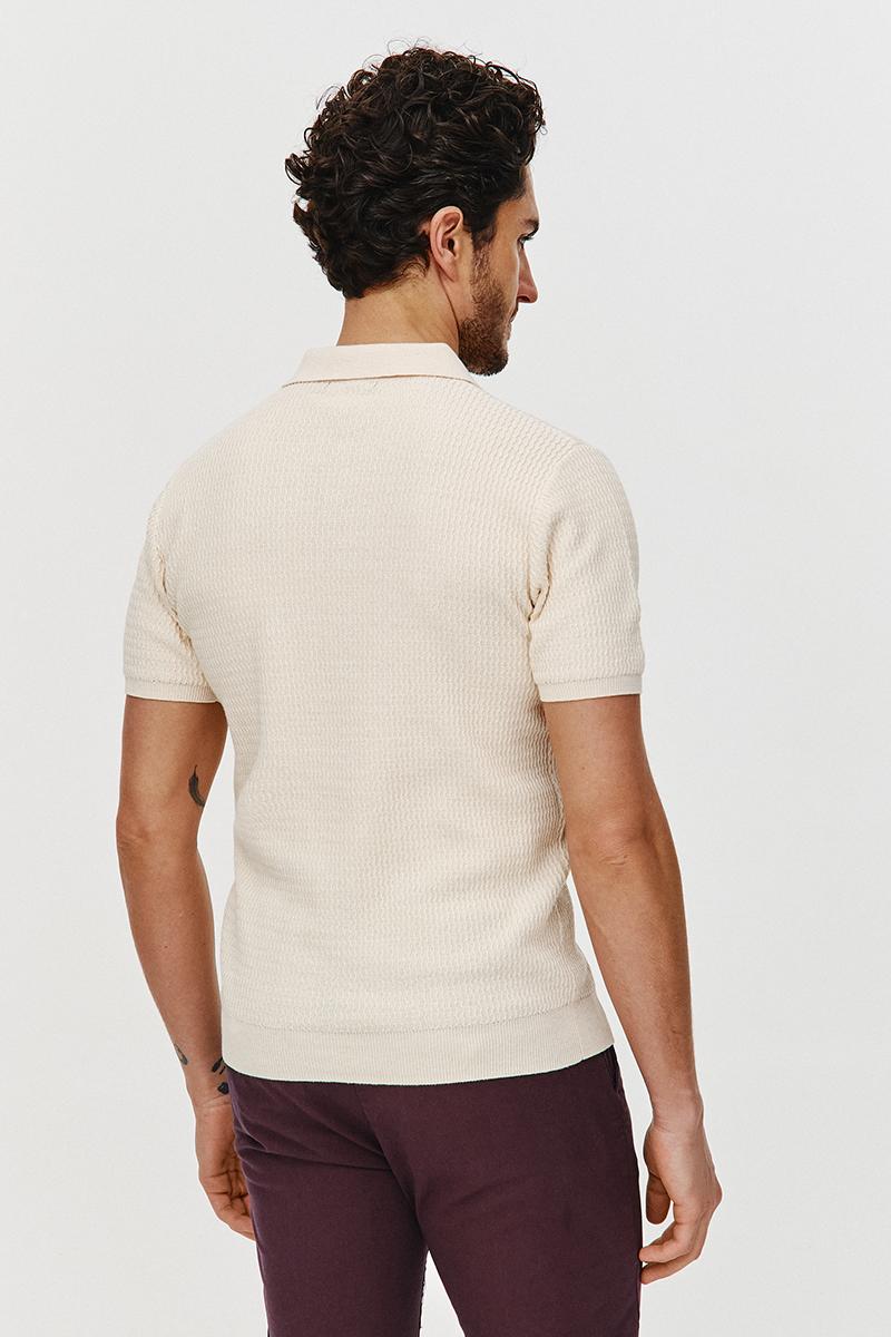 POLO DZIANINOWE WESO JASNY ŻÓŁTY