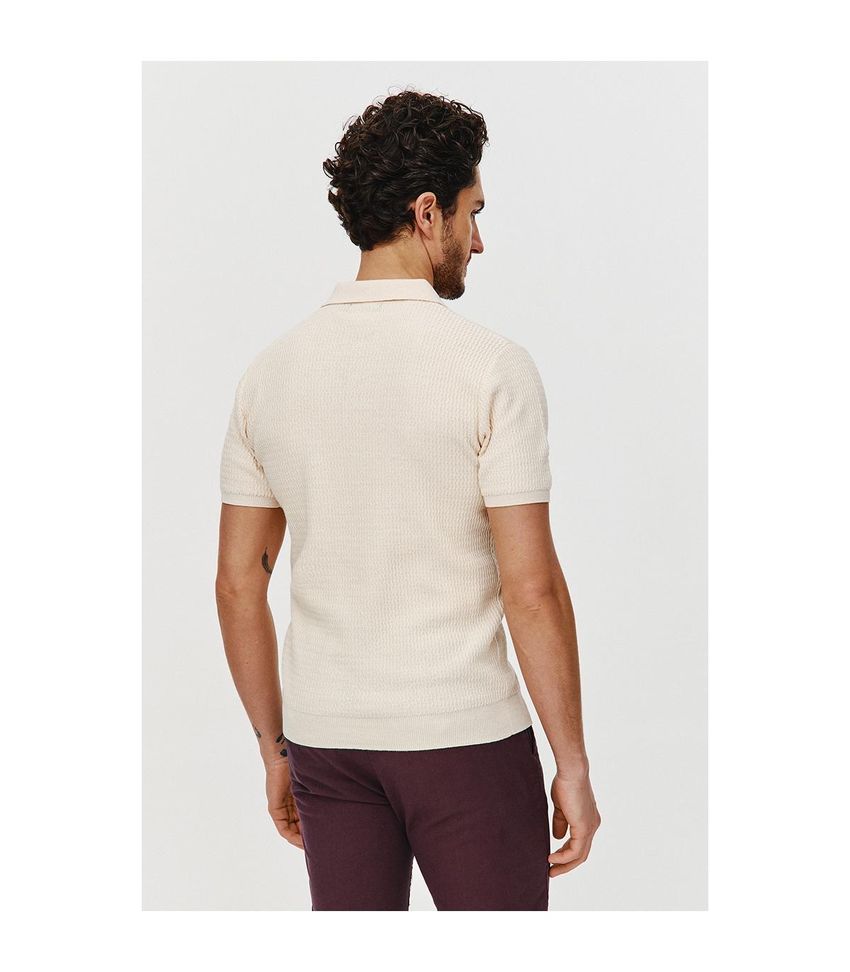 POLO DZIANINOWE WESO JASNY ŻÓŁTY