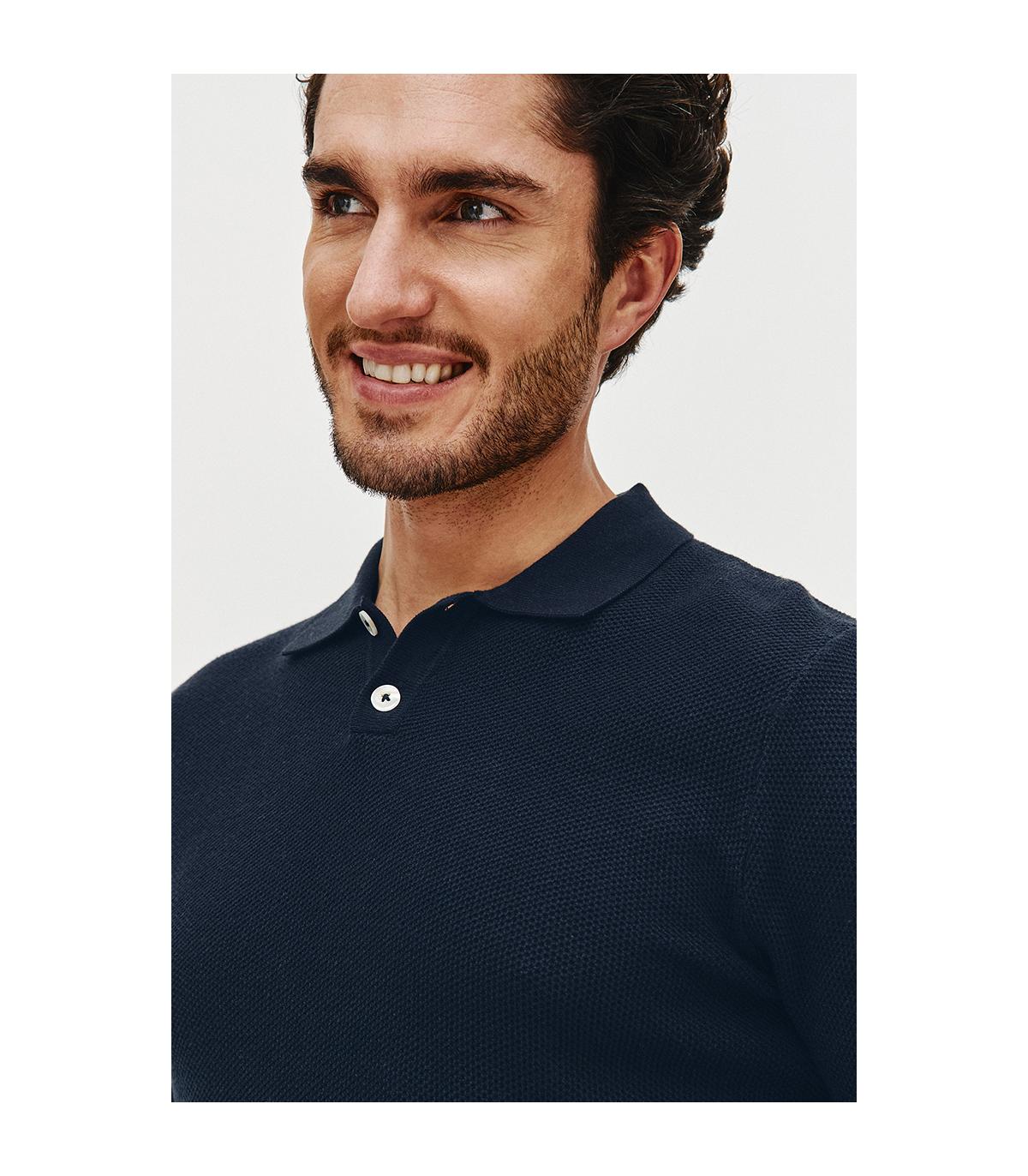 SWETER POLO LORS GRANATOWY