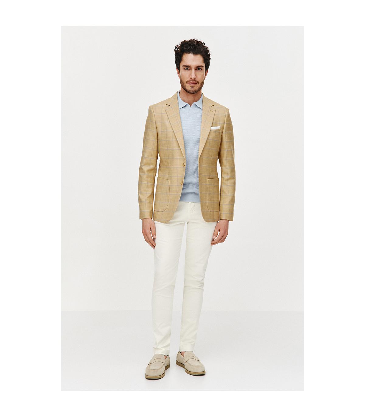 JASNOŻÓŁTA MARYNARKA MĘSKA JES