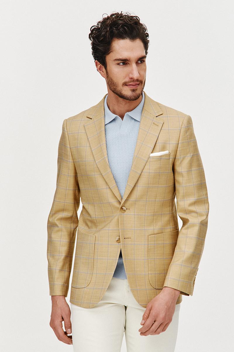 JASNOŻÓŁTA MARYNARKA MĘSKA JES