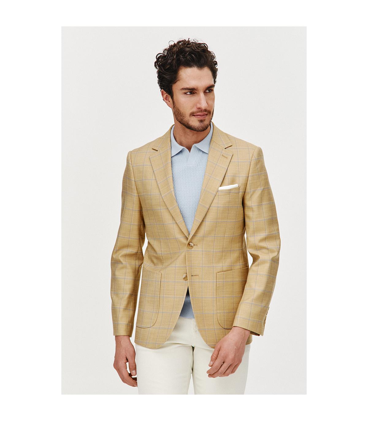 JASNOŻÓŁTA MARYNARKA MĘSKA JES