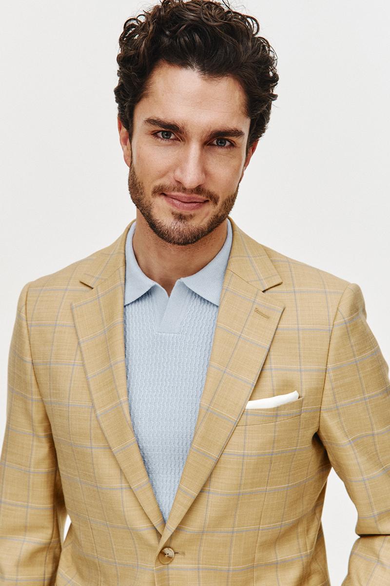 JASNOŻÓŁTA MARYNARKA MĘSKA JES