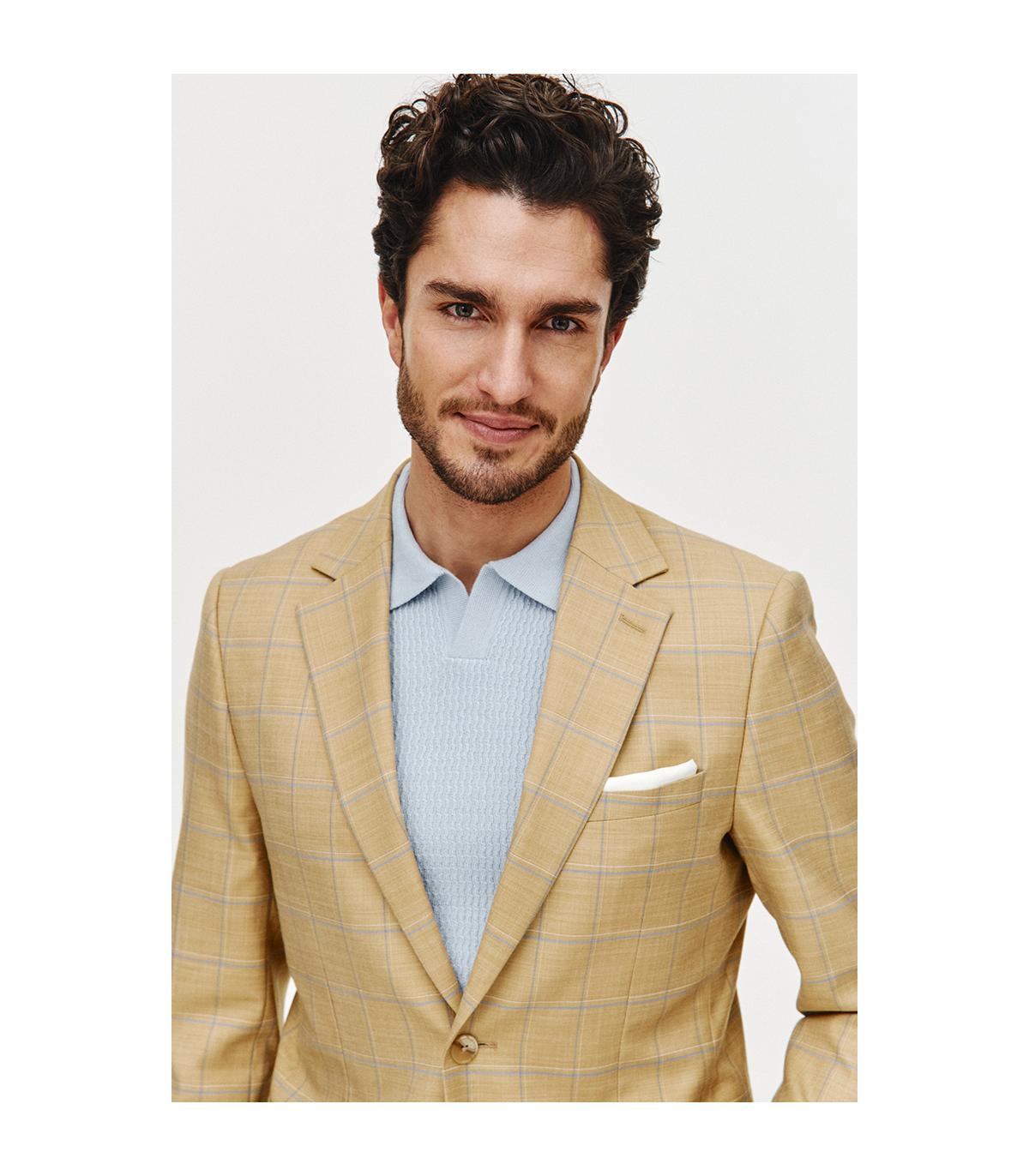 JASNOŻÓŁTA MARYNARKA MĘSKA JES