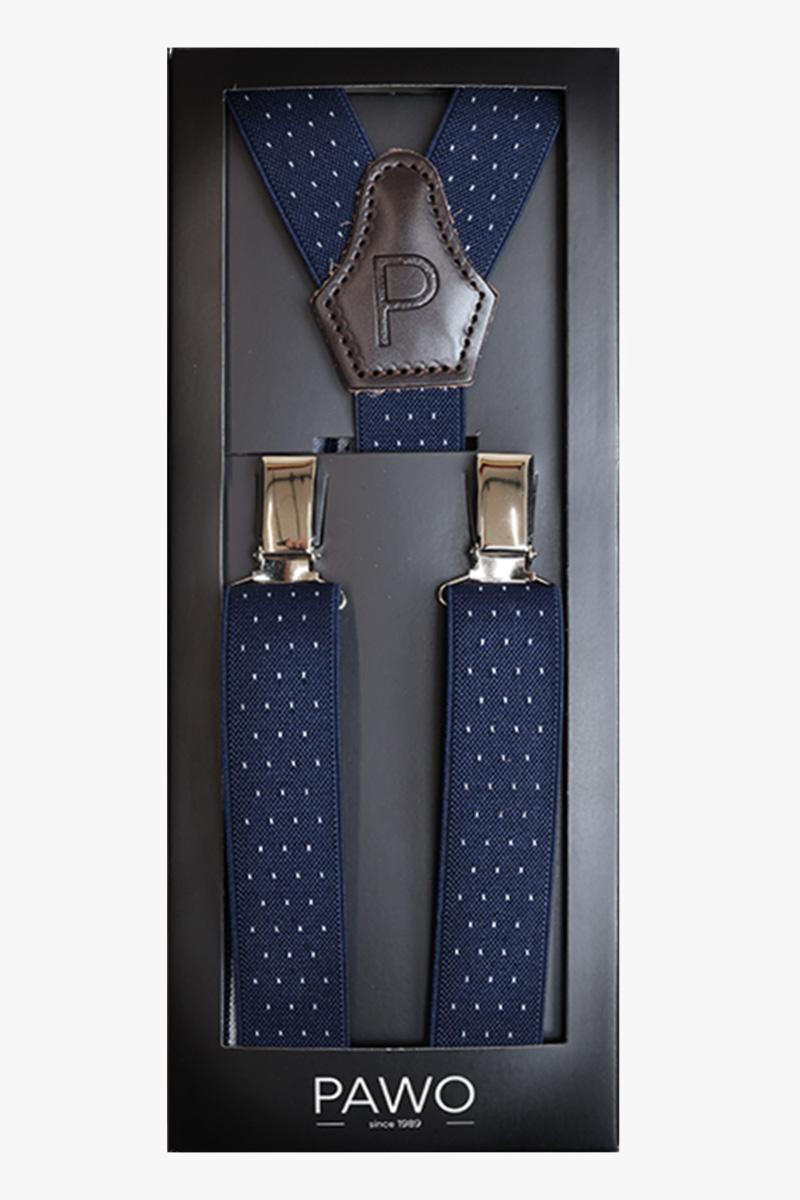 SZELKI CHŁOPIĘCE GRANATOWE W KROPKI