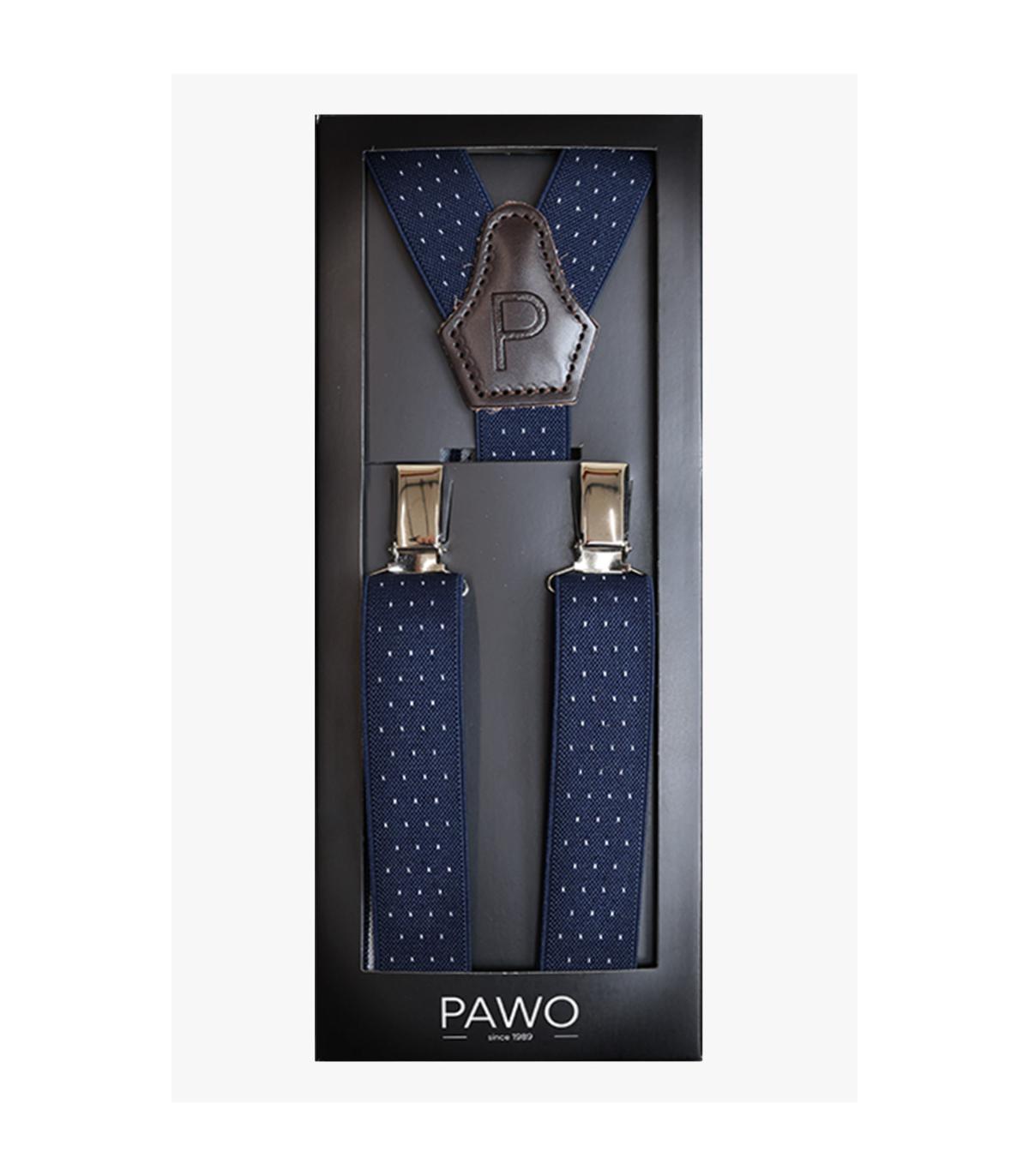 SZELKI CHŁOPIĘCE GRANATOWE W KROPKI