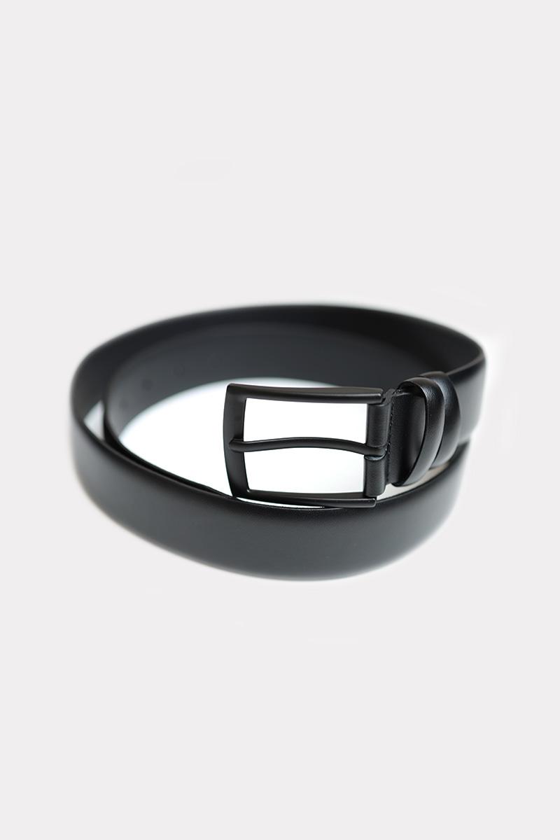 PASEK 3,5 CM CZARNY KLAMRA CZARNA