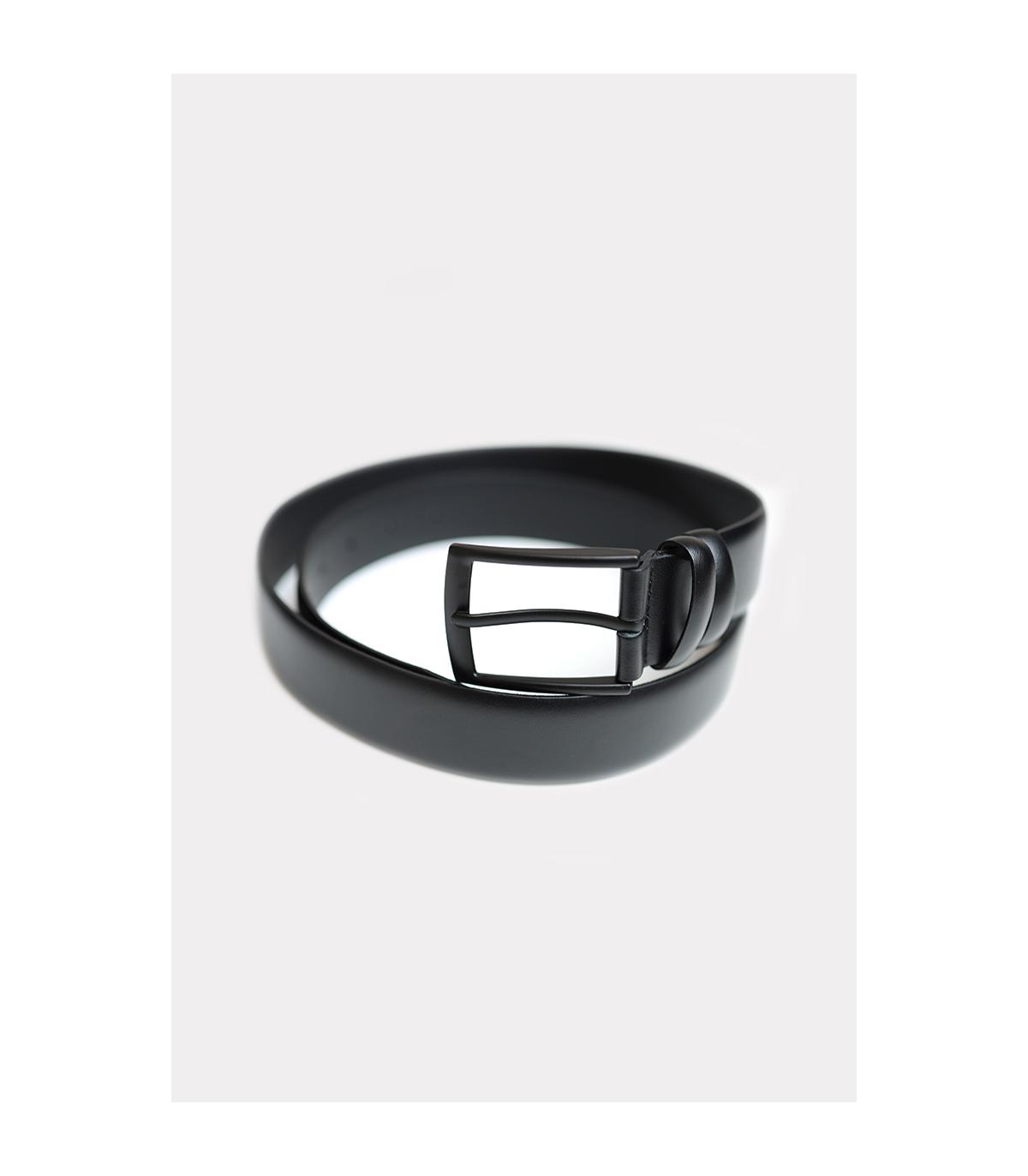 PASEK 3,5 CM CZARNY KLAMRA CZARNA