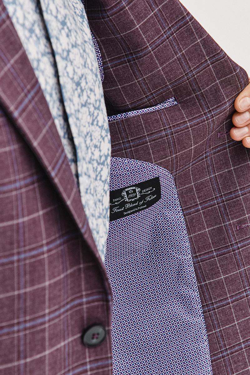 BURGUNDOWA MARYNARKA MĘSKA BORS