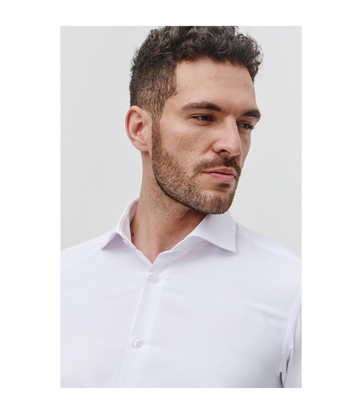 BIAŁA KOSZULA MĘSKA- OXFORD- ANGELA SLIM