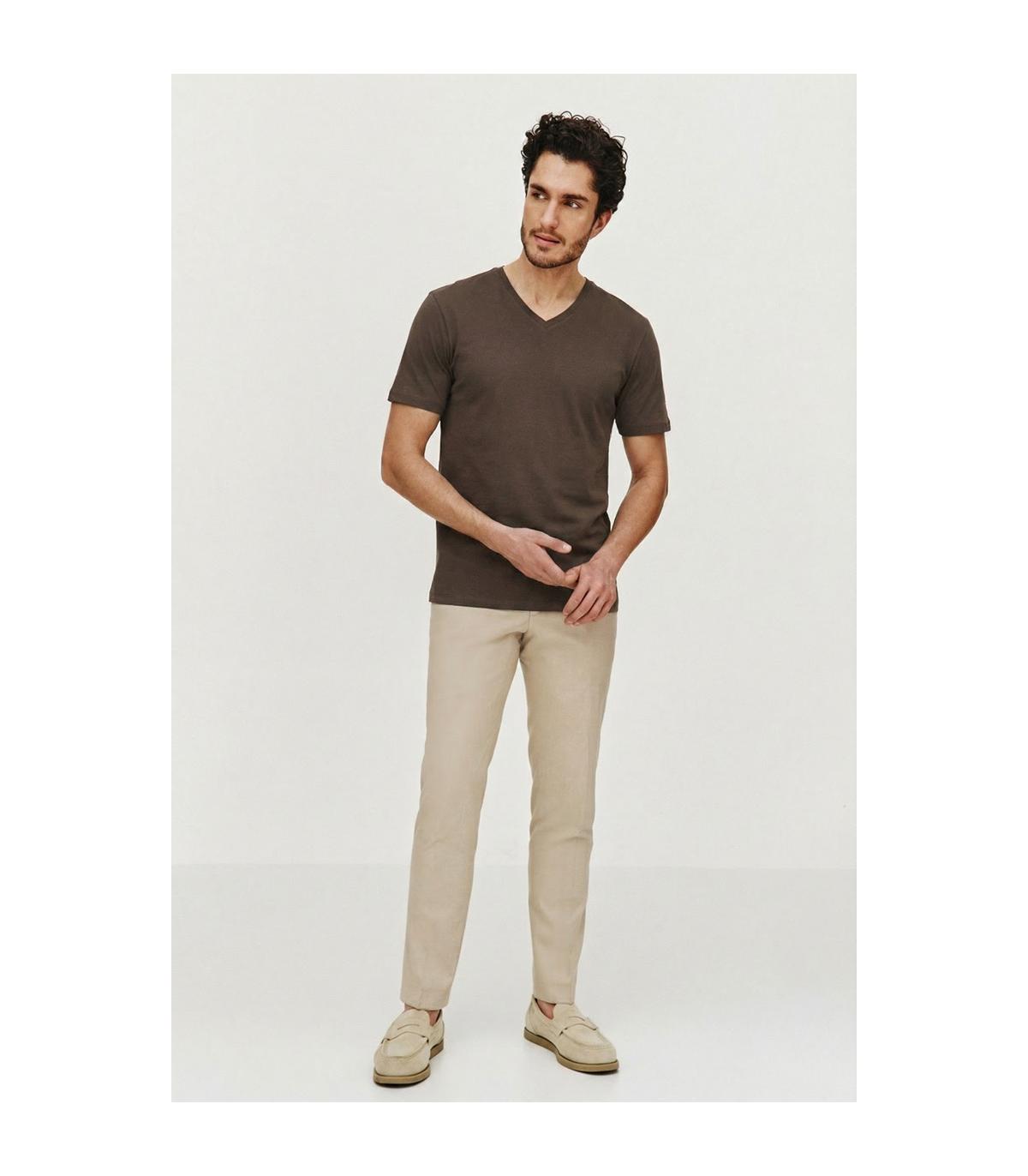 BRĄZOWY T-SHIRT BIK