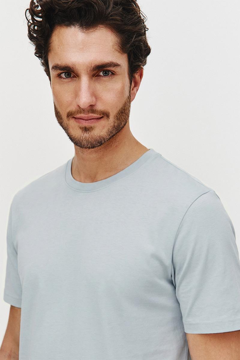 JASNOBŁĘKITNY T-SHIRT MĘSKI ADO