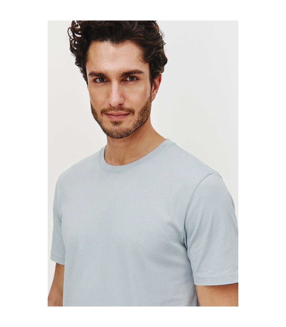 JASNOBŁĘKITNY T-SHIRT MĘSKI ADO