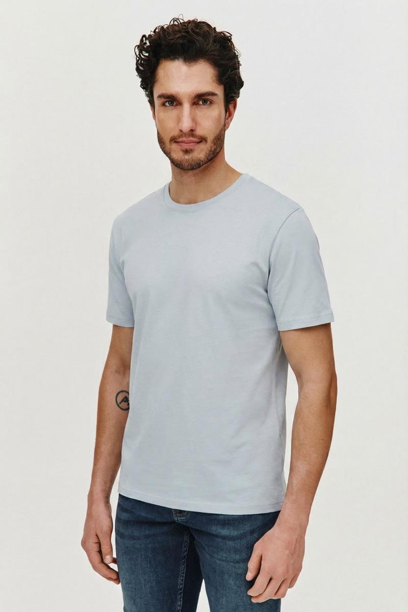 JASNOBŁĘKITNY T-SHIRT MĘSKI ADO