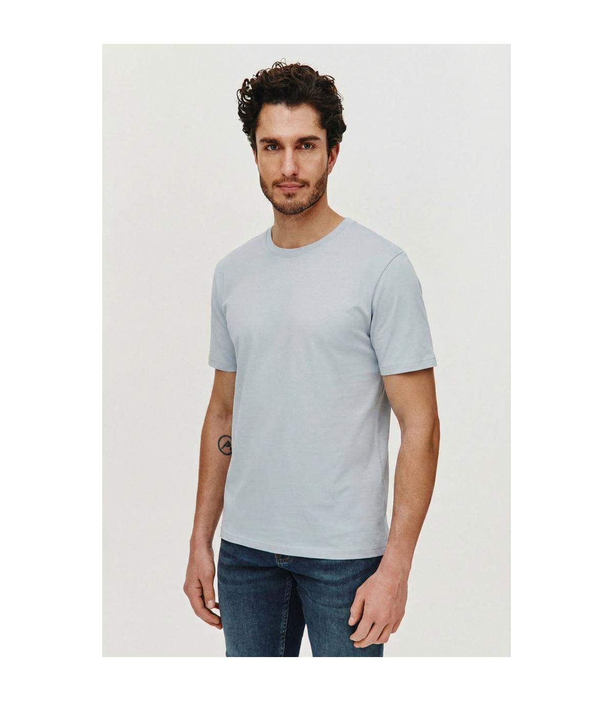 JASNOBŁĘKITNY T-SHIRT MĘSKI ADO