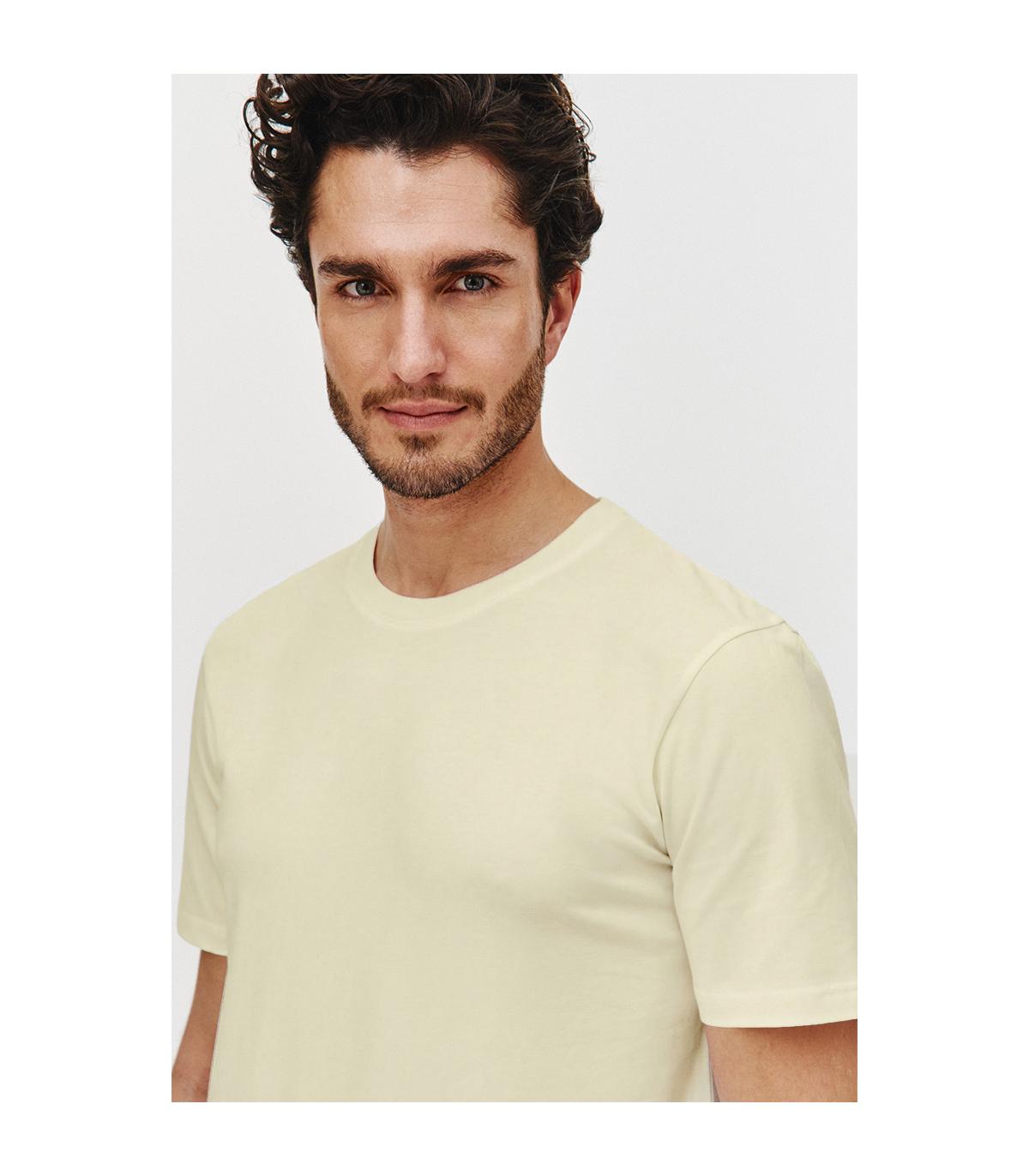 JASNOŻÓŁTY T-SHIRT MĘSKI ADO