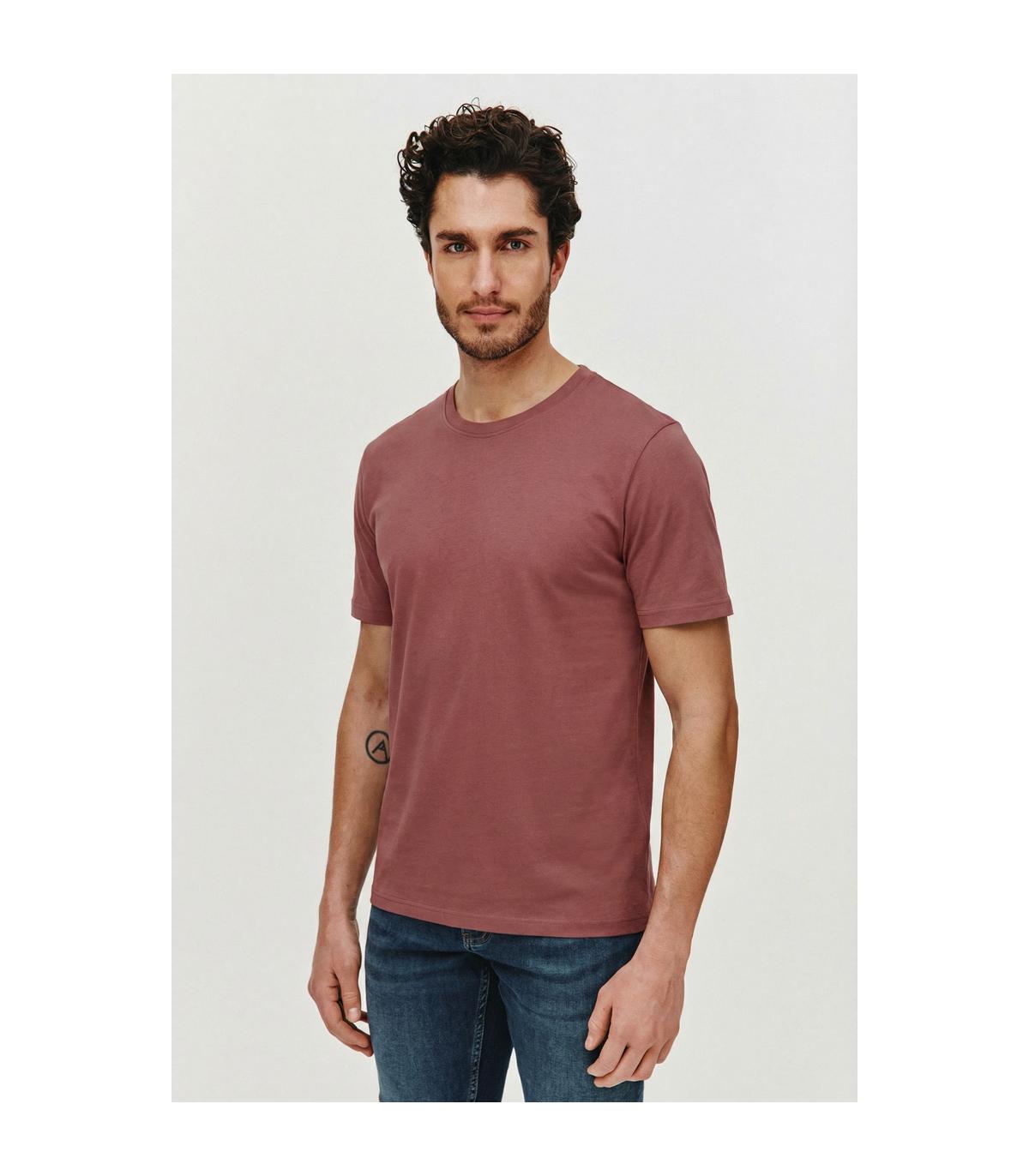 BORDOWY T-SHIRT MĘSKI ADO