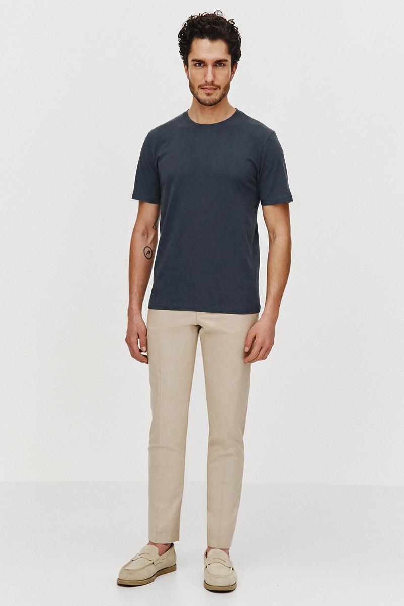 GRANATOWY T-SHIRT MĘSKI ADO