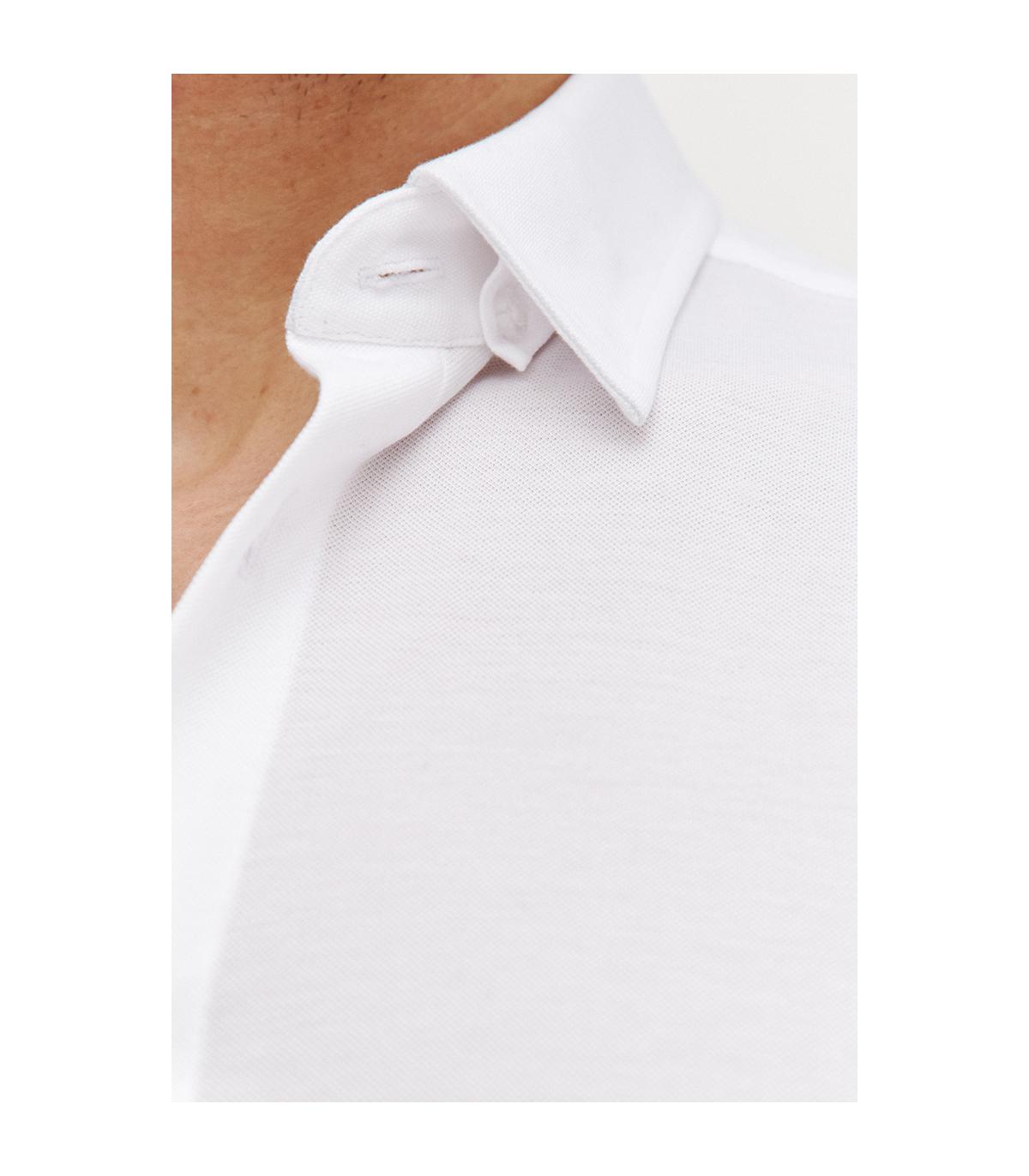 BIAŁA KOSZULA DZIANINOWA MĘSKA COMFORT