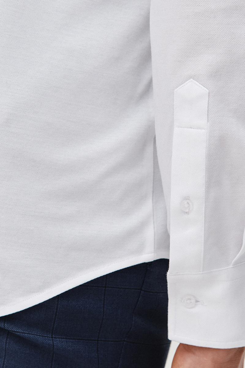 BIAŁA KOSZULA DZIANINOWA MĘSKA COMFORT