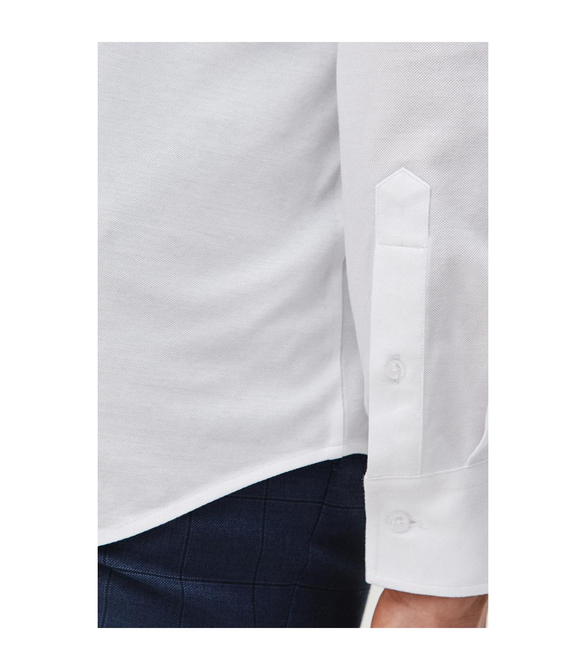 BIAŁA KOSZULA DZIANINOWA MĘSKA COMFORT