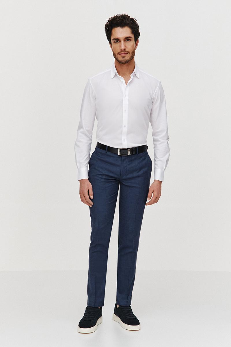 BIAŁA KOSZULA DZIANINOWA MĘSKA COMFORT