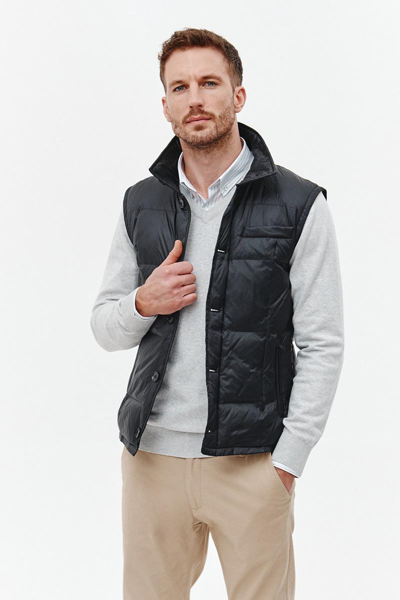 CZARNA KAMIZELKA MĘSKA KONS