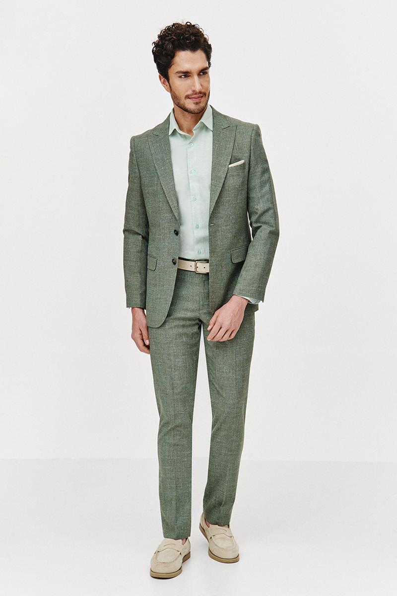 ZIELONE SPODNIE MĘSKIE ZIK