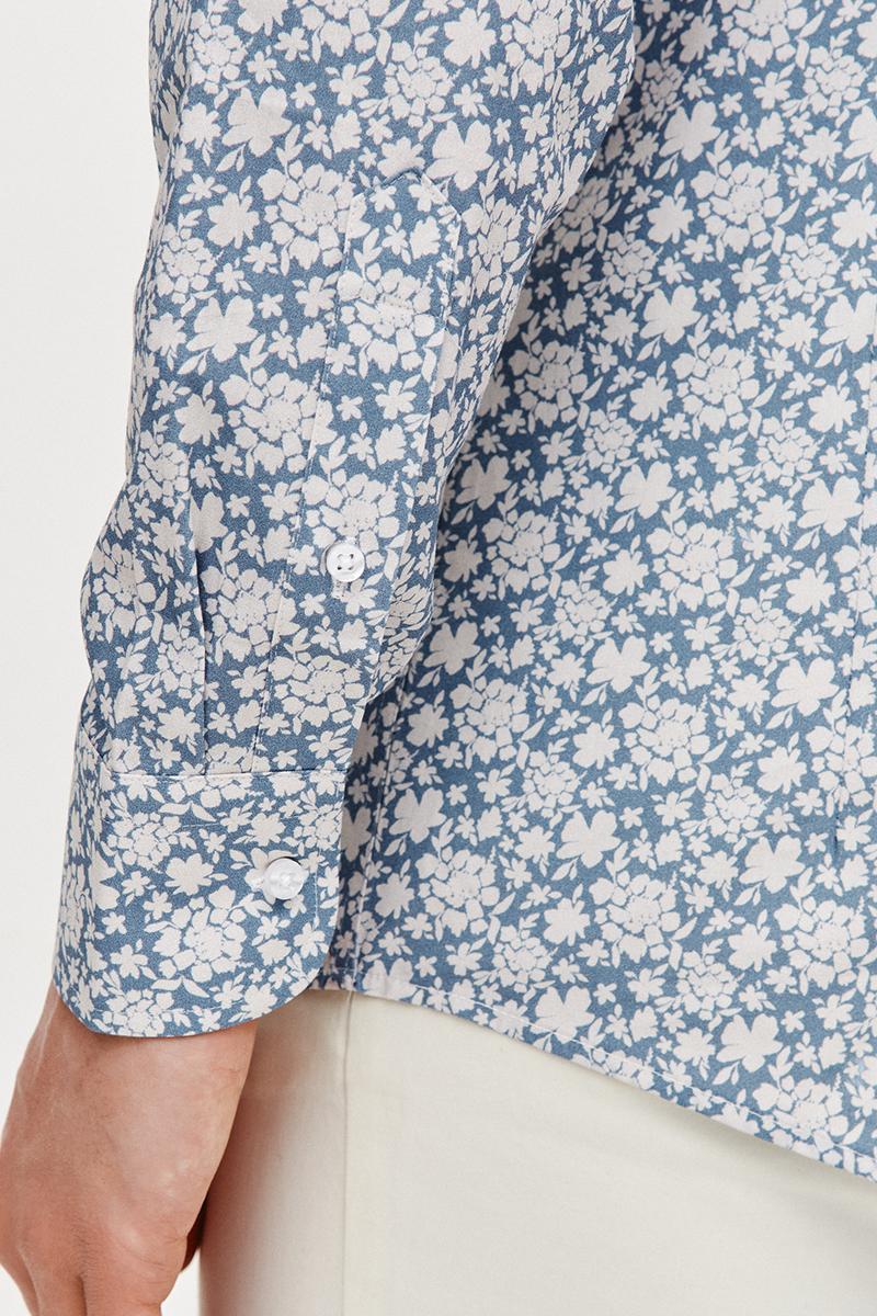 BŁĘKITNA KOSZULA MĘSKA FLOS SLIM