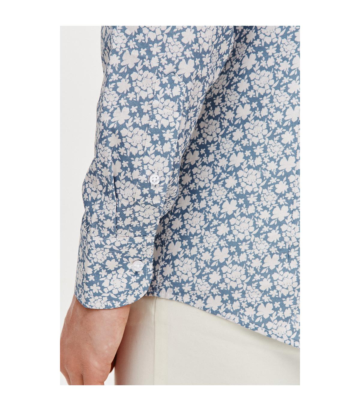 BŁĘKITNA KOSZULA MĘSKA FLOS SLIM