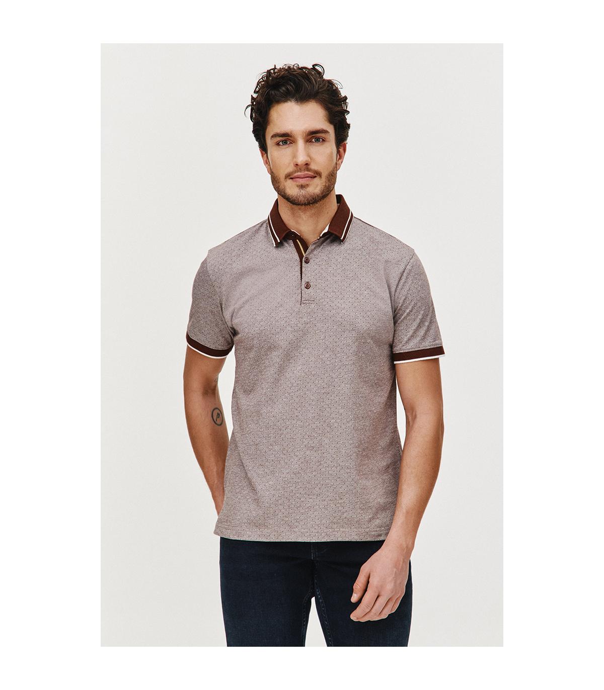 BRĄZOWE POLO MĘSKIE RONS