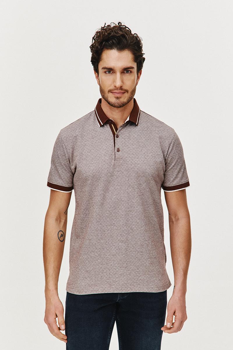 BRĄZOWE POLO MĘSKIE RONS