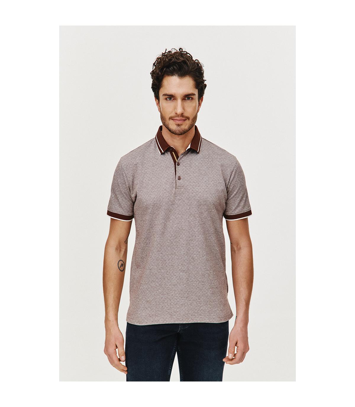 BRĄZOWE POLO MĘSKIE RONS