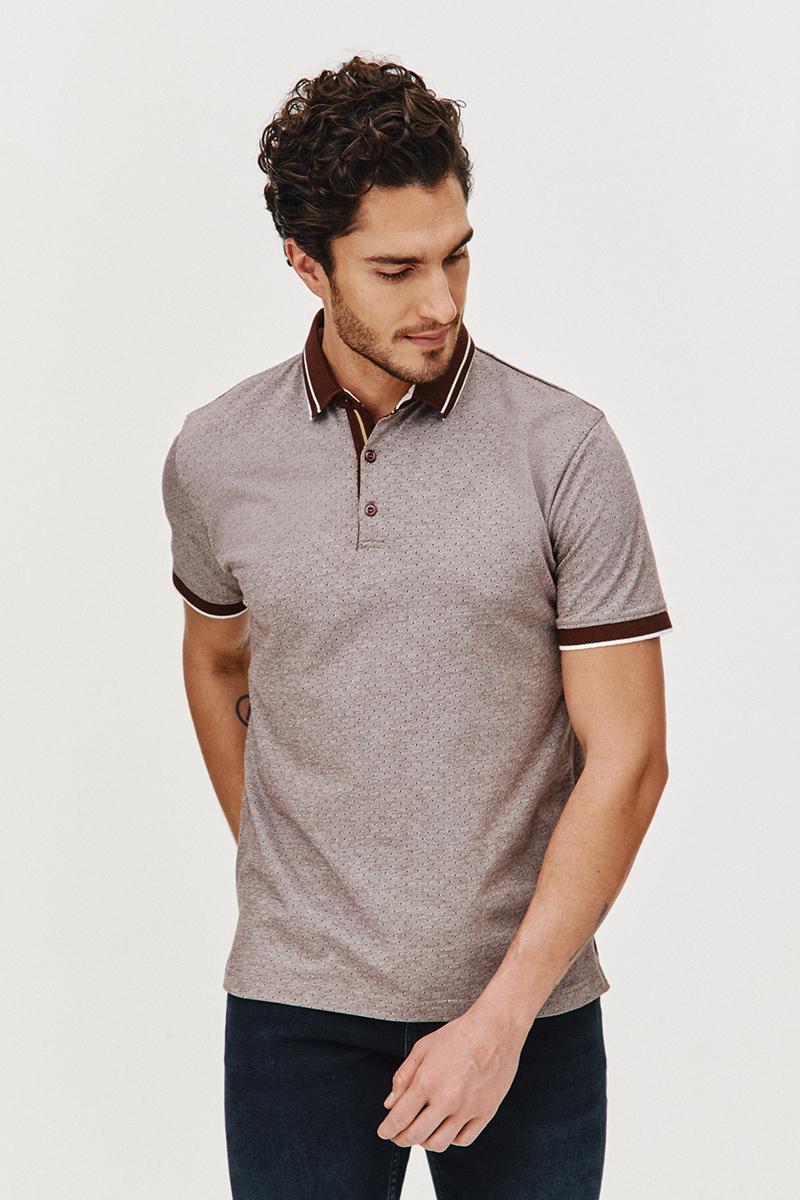 BRĄZOWE POLO MĘSKIE RONS