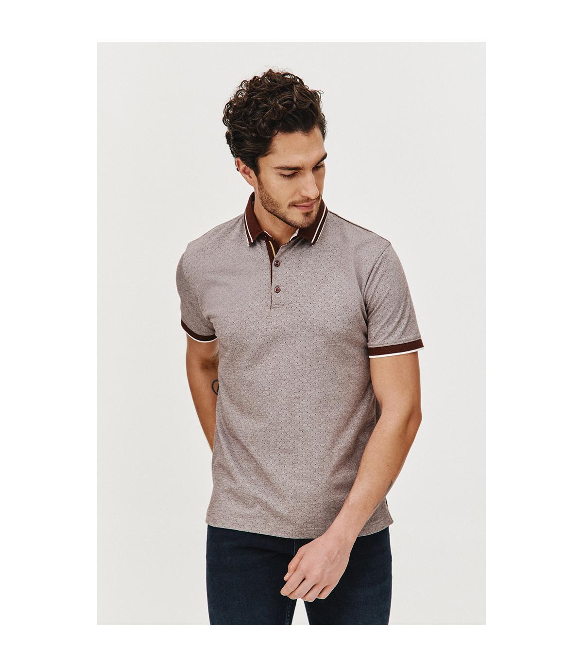 BRĄZOWE POLO MĘSKIE RONS