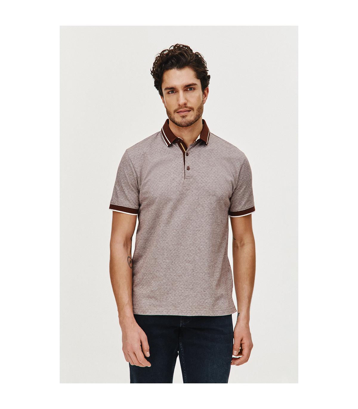 BRĄZOWE POLO MĘSKIE RONS