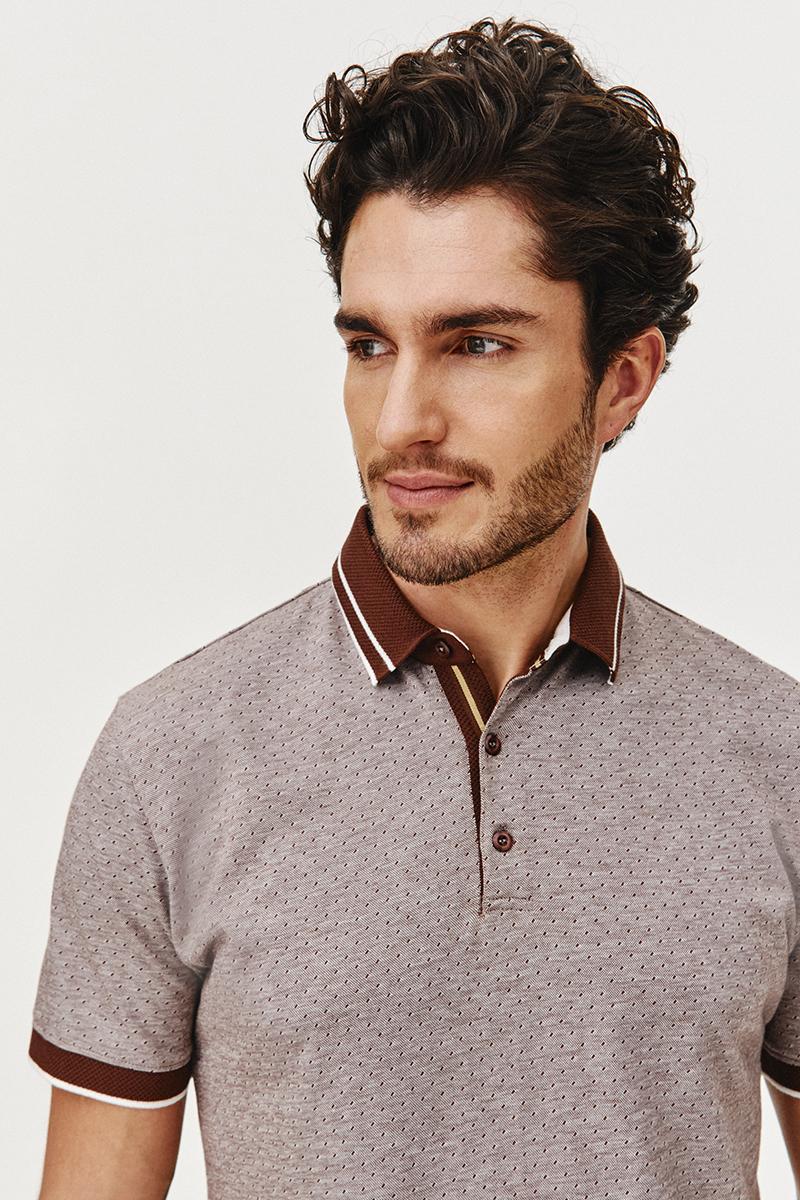 BRĄZOWE POLO MĘSKIE RONS