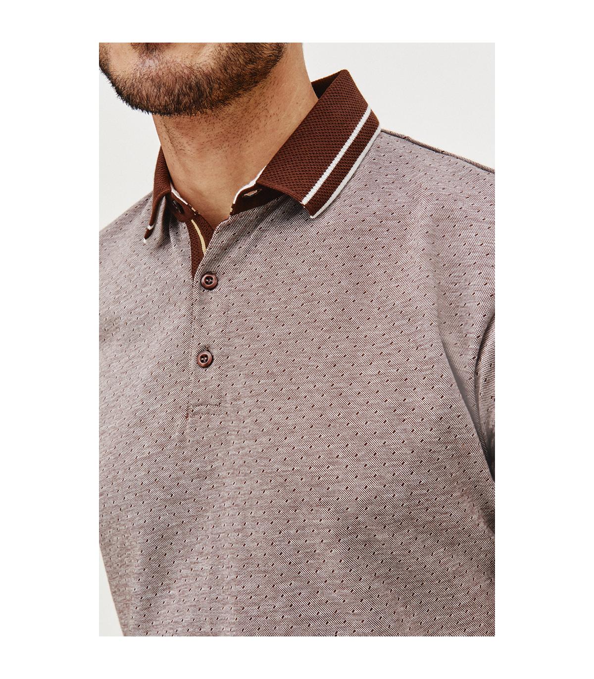 BRĄZOWE POLO MĘSKIE RONS