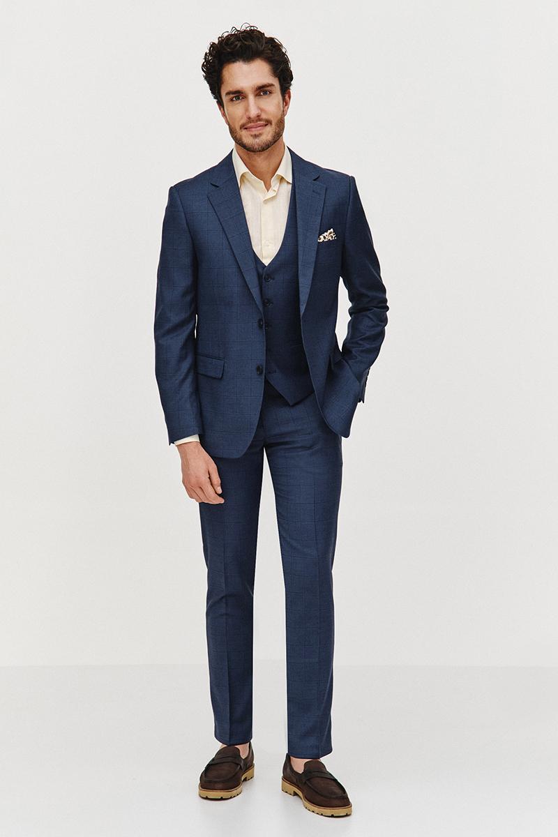 GRANATOWA KAMIZELKA MĘSKA DOBY
