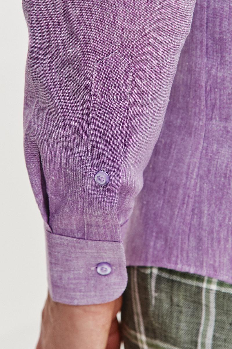 FIOLETOWA KOSZULA MĘSKA PLUM SLIM
