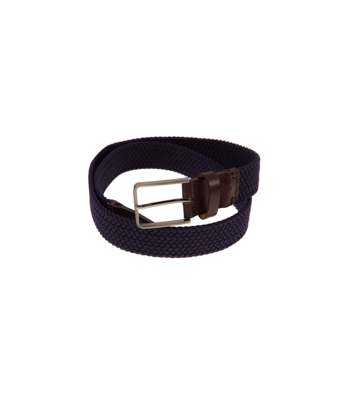 PASEK 3,5 CM PLECIONY GRANATOWY