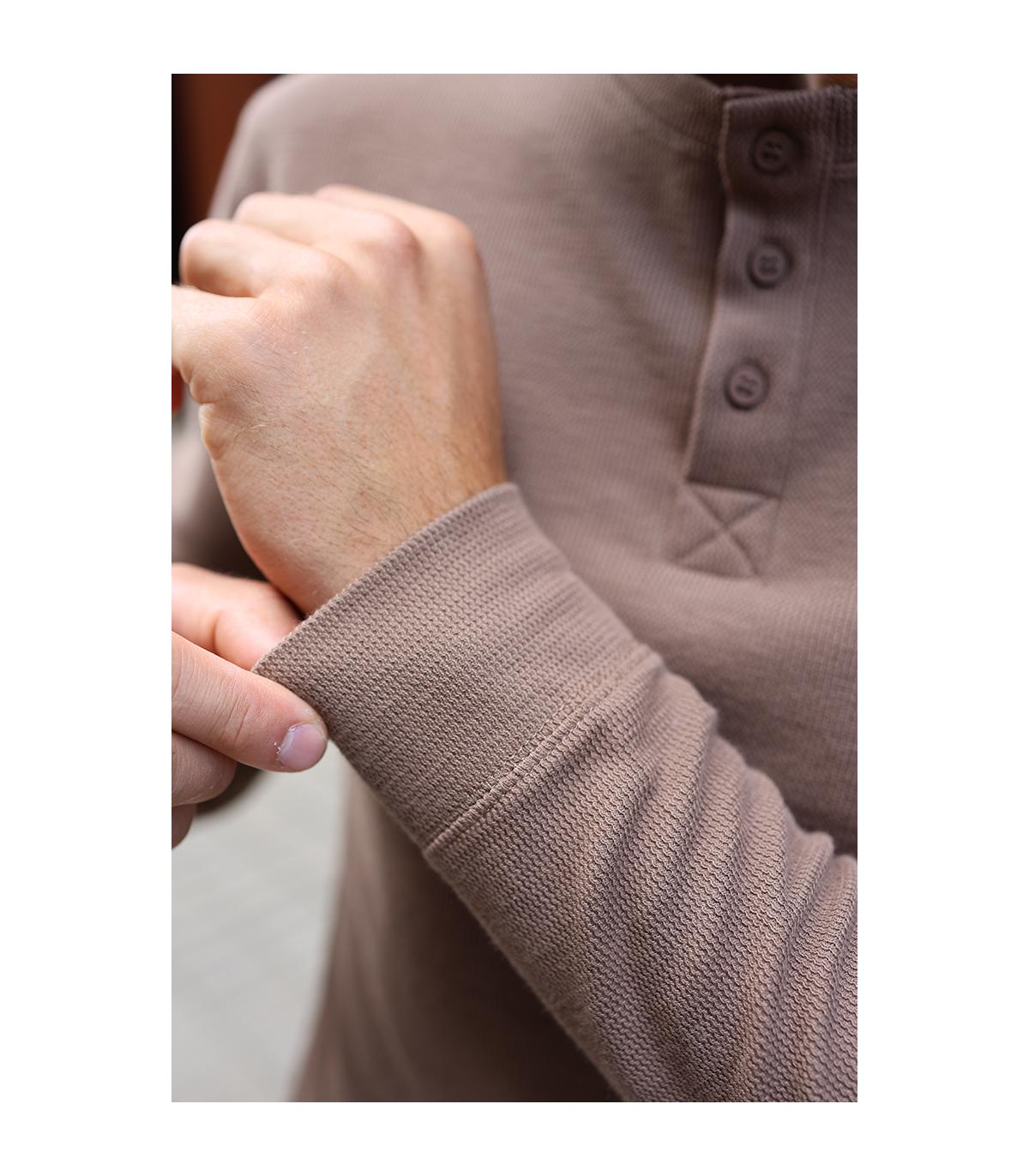 CIEMNOBEŻOWY LONGSLEEVE MĘSKI RISKO