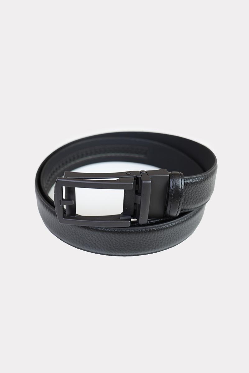 PASEK 3,5 CM CZARNY KLAMRA CZARNA AUTOMAT