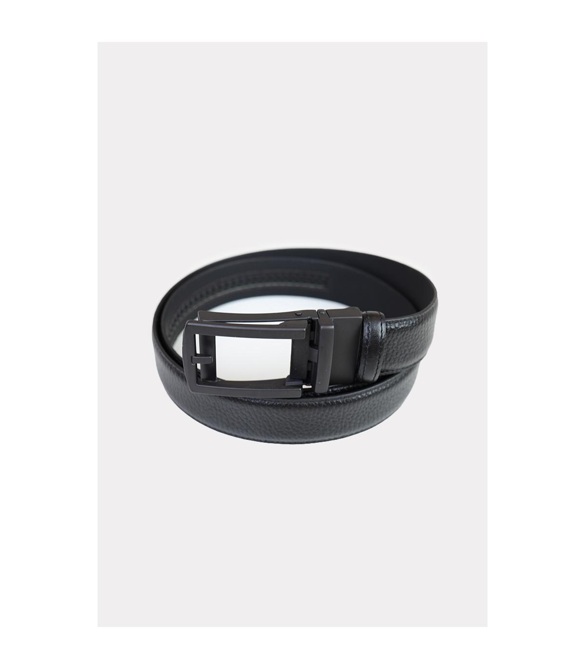 PASEK 3,5 CM CZARNY KLAMRA CZARNA AUTOMAT