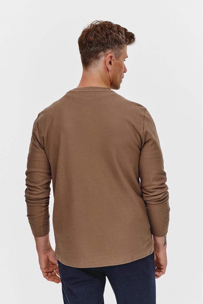 CIEMNOBEŻOWY LONGSLEEVE MĘSKI RISKO
