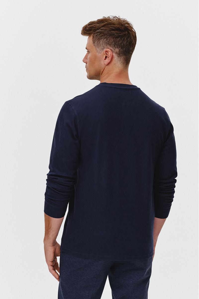 GRANATOWY LONGSLEEVE MĘSKI RISKO