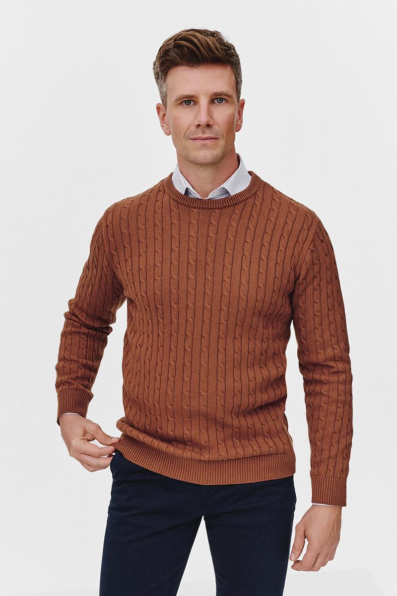 KAMELOWY SWETER MĘSKI NESTO